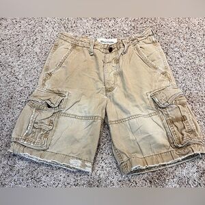 Abercrombie & Fitch Y2K Copper Cargo Heavy Duty Military Shorts, Men's Size 34